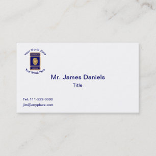 Retired Police Lieutenant Custom Shield Business Card
