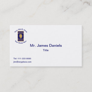 Retired Police Sergeant Custom Shield Business Card