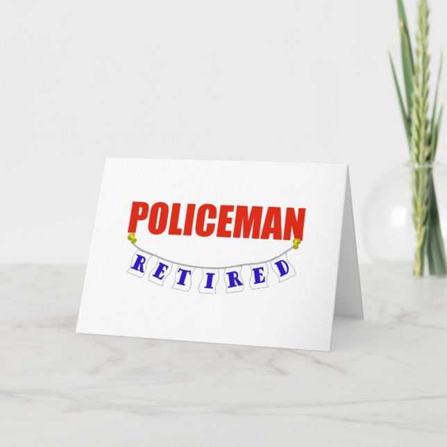 RETIRED POLICEMAN CARD (Front)