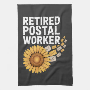 Retired Postal Worker Kitchen Towel
