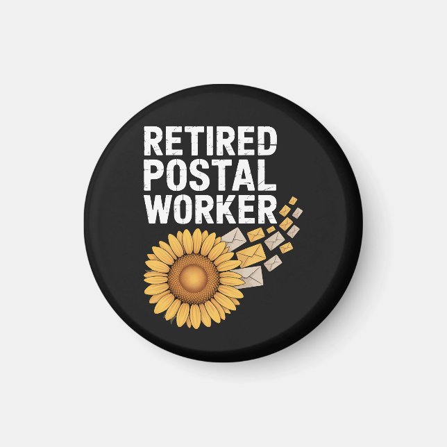 Retired Postal Worker Magnet (Front)