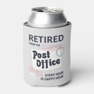 Retired Postal Worker Mailman Coworker Retirement Can Cooler