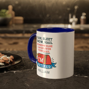 Retired Postal Worker Mailman Retirement Custom Mug