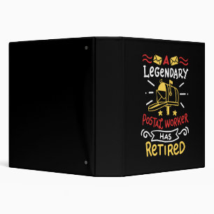 Retired Postal Worker Mailman Retirement Gift Binder
