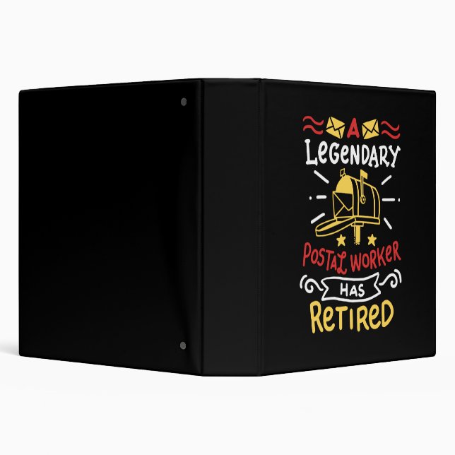 Retired Postal Worker Mailman Retirement Gift Binder (Background)
