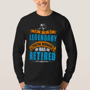 Retired Postal Worker Old Postman Costume Outfit T-Shirt