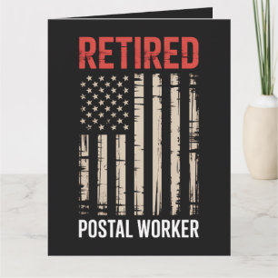 Retired Postal Worker Retirement Card