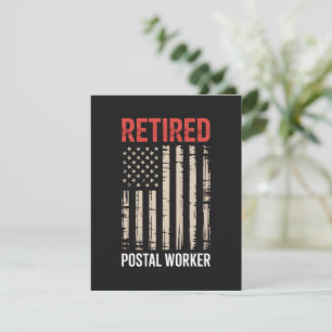 Retired Postal Worker Retirement Holiday Card