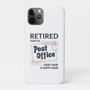 Retired Postal Worker Retirement Mailman Funny iPhone 11 Pro Case