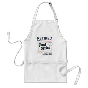 Retired Postal Worker Retirement Mailman Funny Standard Apron