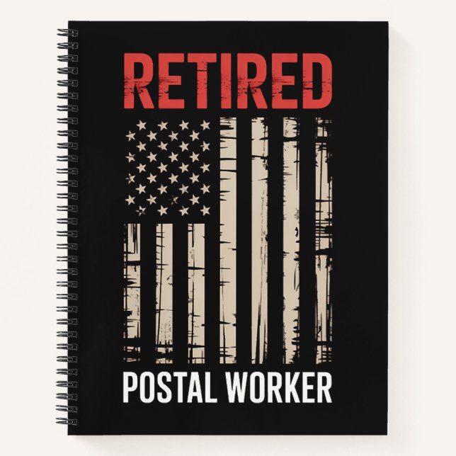 Retired Postal Worker Retirement Notebook (Front)