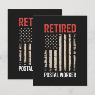 Retired Postal Worker Retirement Thank You Card