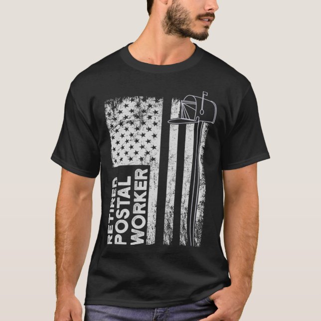 Retired Postal Worker Scoring Mailman Retirement D T-Shirt (Front)