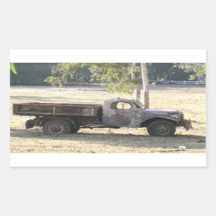 Retired Power Wagon, old pickup truck Sticker