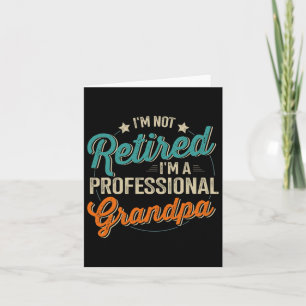 Retired Professional Grandpa Fathers Day Birthday  Card