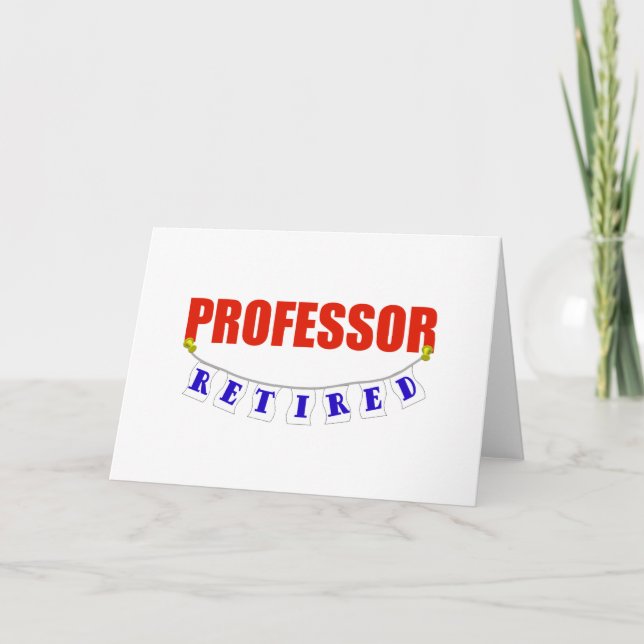 RETIRED PROFESSOR CARD (Front)