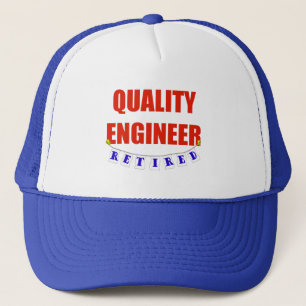 RETIRED QUALITY ENGINEER TRUCKER HAT