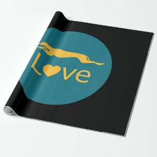 Retired Racing Greyhound Love Wrapping Paper