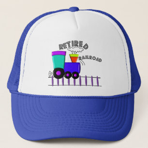 Retired Railroad Worker Gifts Trucker Hat