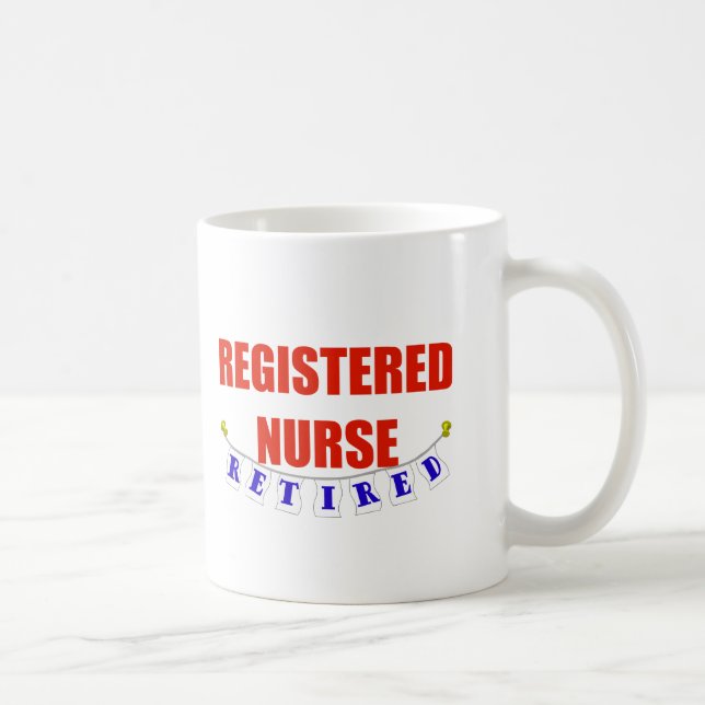 RETIRED REGISTERED NURSE COFFEE MUG (Right)