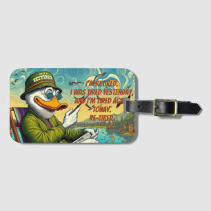 Retired & Relaxed Luggage Tag