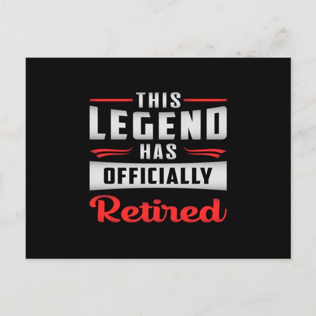 Retired Retire Retirement Grandpa Funny Gift Postcard (Front)