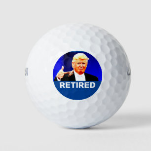 RETIRED RETIREMENT TRUMP GOLF BALLS