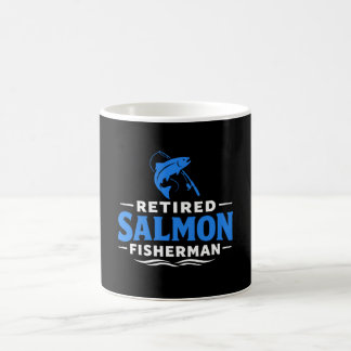 Retired Salmon Fisherman Fishing Humour Coffee Mug