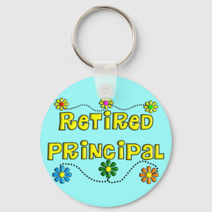 Retired School Principal Gifts Keychain