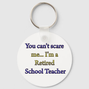 RETIRED SCHOOL TEACHER KEYCHAIN