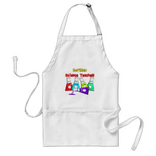 Retired Science Teacher Beeker Design Standard Apron