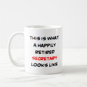 retired secretary coffee mug