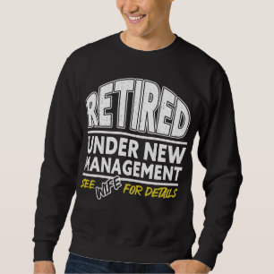 Retired See Wife For Details Retirement Vintage Sweatshirt
