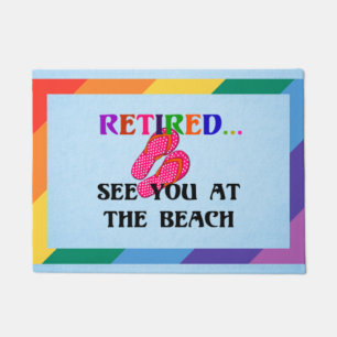 Retired...See You at the Beach Doormat