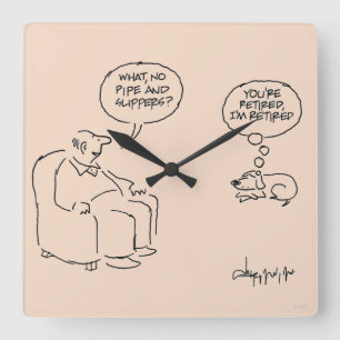 Retired Square Wall Clock