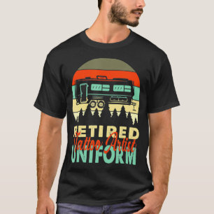 Retired Tattoo Artist Uniform Rv Camping Retiremen T-Shirt