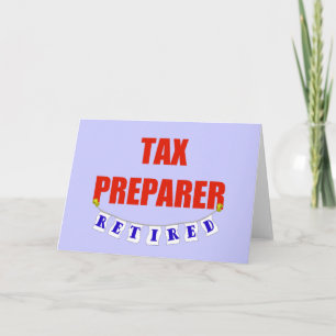 RETIRED TAX PREPARE CARD