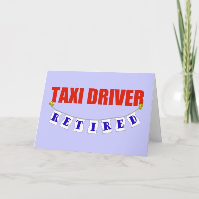 RETIRED TAXI DRIVER CARD (Front)