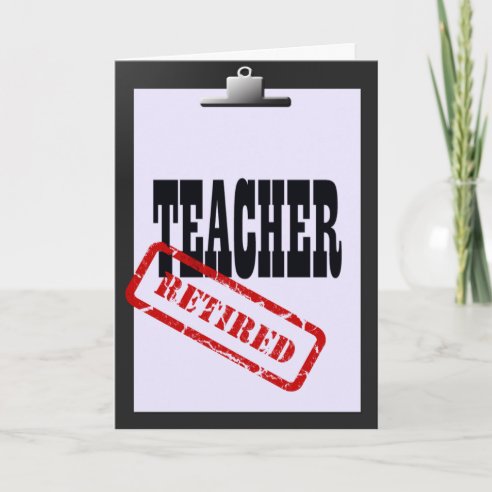 Teacher Retirement Cards, Greeting Cards & More | Zazzle CA