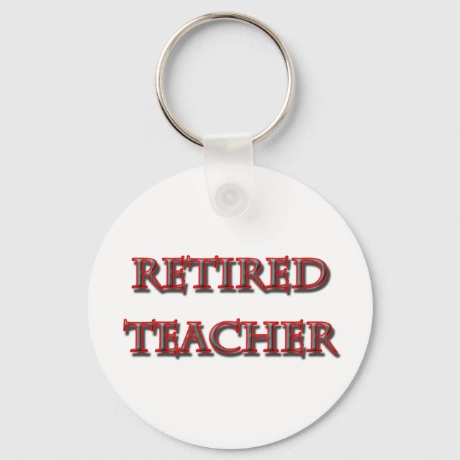 retired teacher copy keychain (Front)