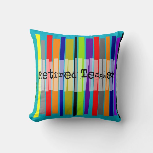 Retired Teacher Daisy Nap Pillow#78 Throw Pillow (Front)