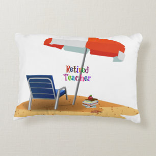 Retired Teacher Decorative Pillow
