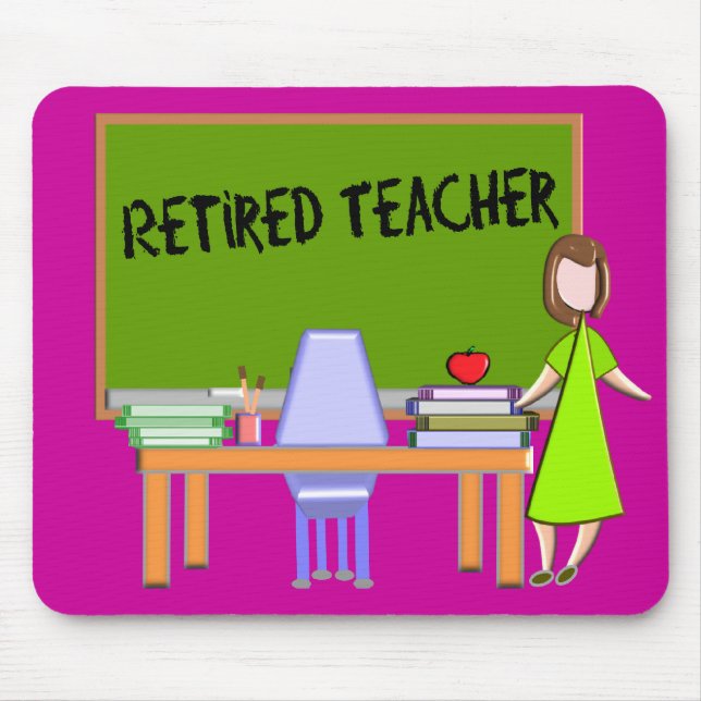 Retired Teacher Gifts Mouse Pad (Front)
