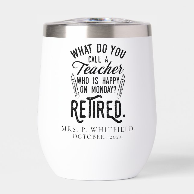 Retired Teacher Head of School Retirement (Front)