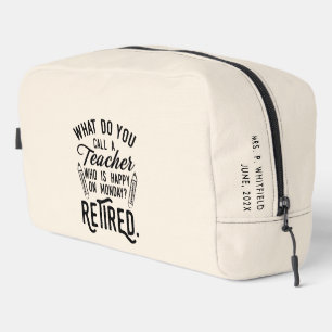 Retired Teacher Head of School Retirement Custom Dopp Kit