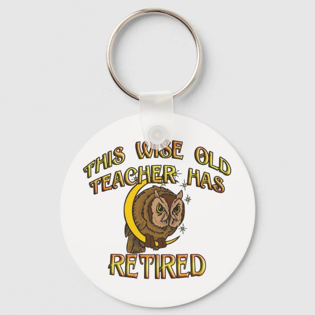 RETIRED TEACHER KEYCHAIN (Front)