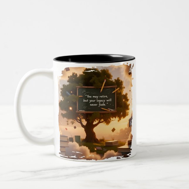 Retired Teacher Legacy Mug (Left)