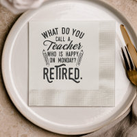 Retired Teacher Principal Retirement Party Paper