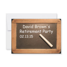 Retired Teacher Retirement Party Custom Invitation