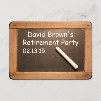 Retired Teacher Retirement Party Custom Invitation